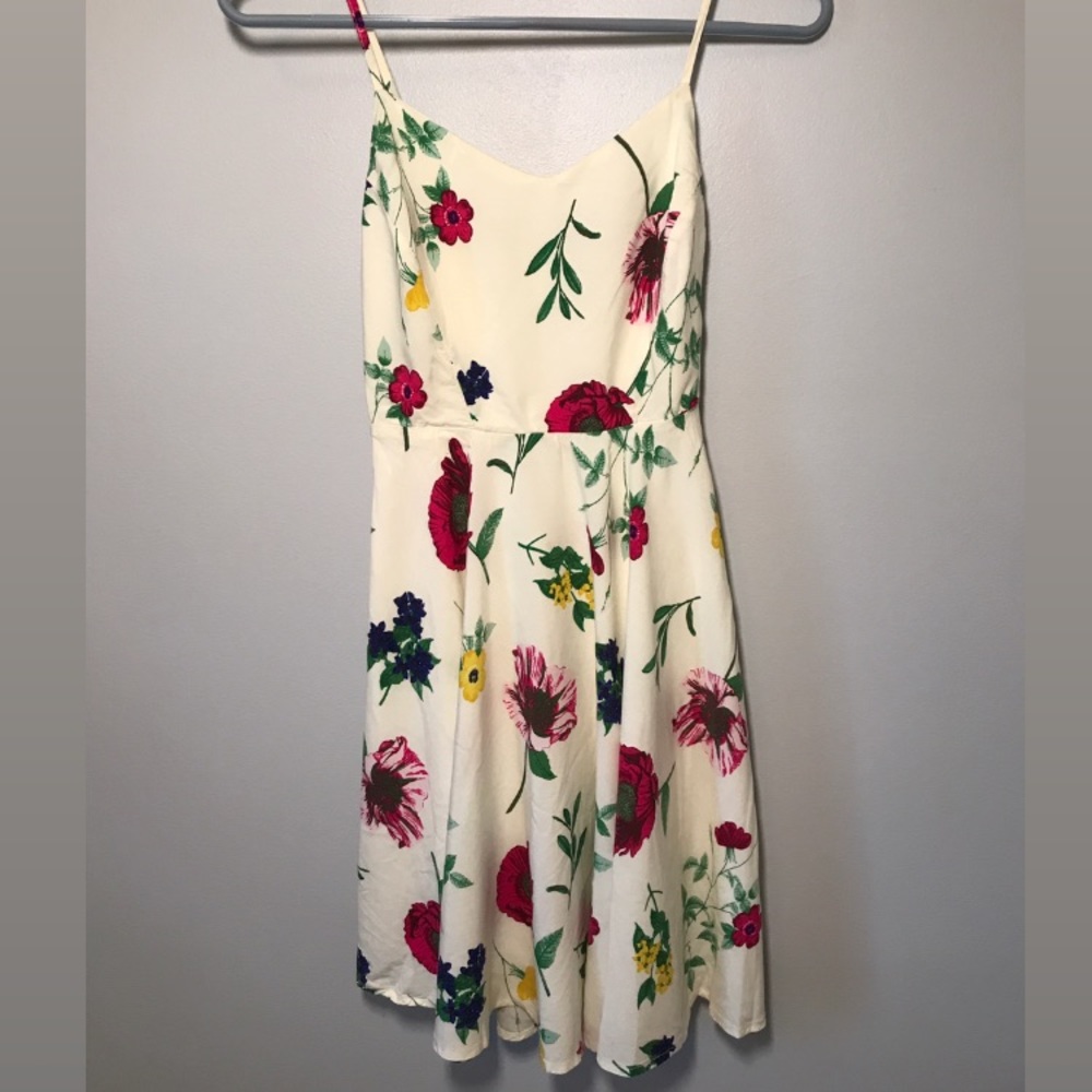 White floral dress